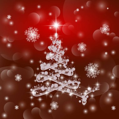 Noel ağacı illüstrasyon.