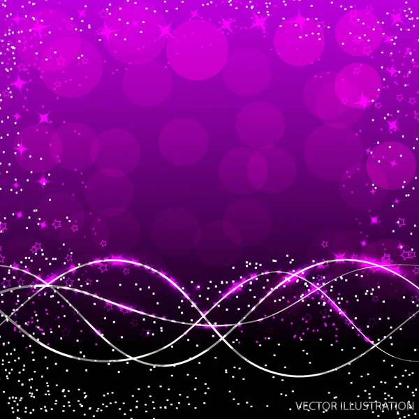 Ondes abstraites fond. Illustration vectorielle en couleurs violettes . — Image vectorielle