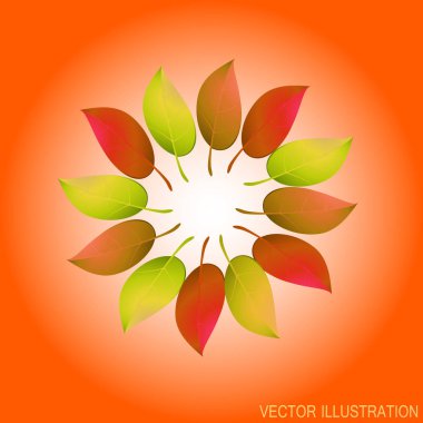 Sarı yaprakları ile sonbahar arka plan. Posterlerini açmaları, afiş, el ilanları, sunumlar, raporlar, logo için şablonlar. Hisse senedi vektör çizim.