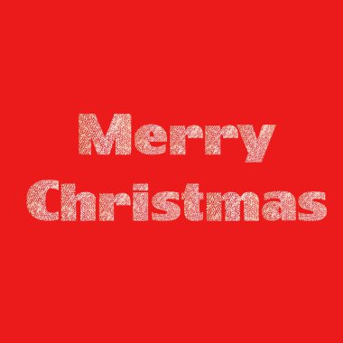 Afiş mutlu Noeller. İllüstrasyon kırmızı renklerde.