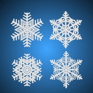 Beyaz kar taneleri ile ayarlayın. İllüstrasyon.