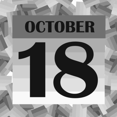 18 Ekim, takvim günü. Görüntü.