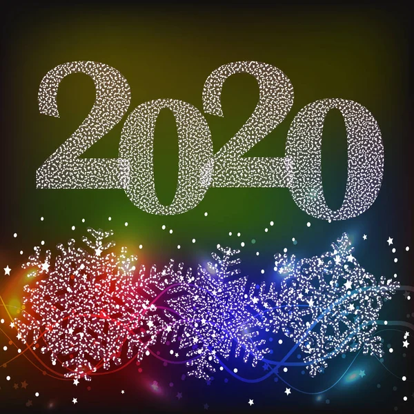 Holiday Happy 2020 New Year background.