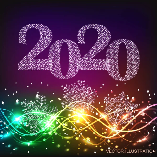 Holiday Happy 2020 New Year background.