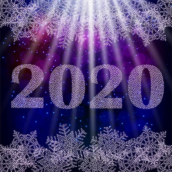 Banner 2020 year. Holiday Happy New Year background.