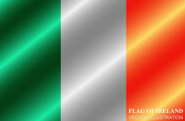 Lysknapp med Irlands flagg. God St. Patricks-bakgrunn. (Illustrasjon med irish flag) . – stockvektor