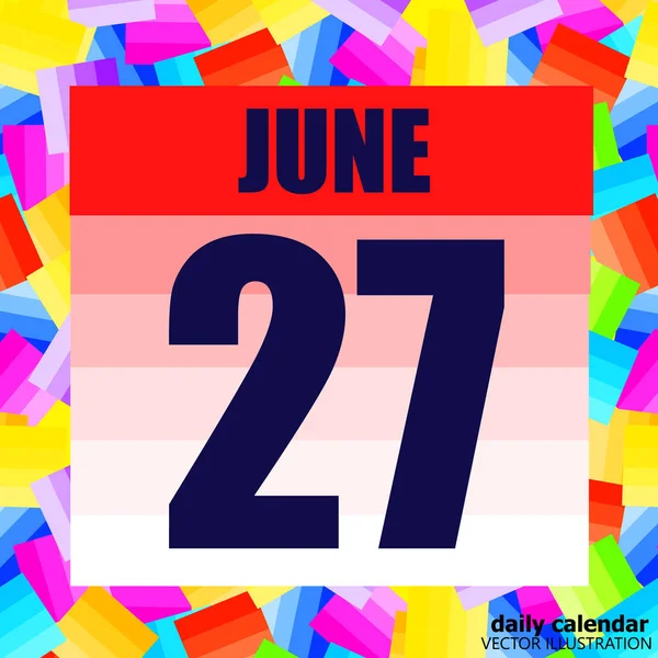 June Twenty Sevenストックベクター ロイヤリティフリーjune Twenty Sevenイラスト Depositphotos