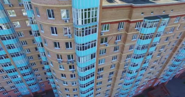 Architecture, Streets and apartments aerial in Moscow — Stock Video