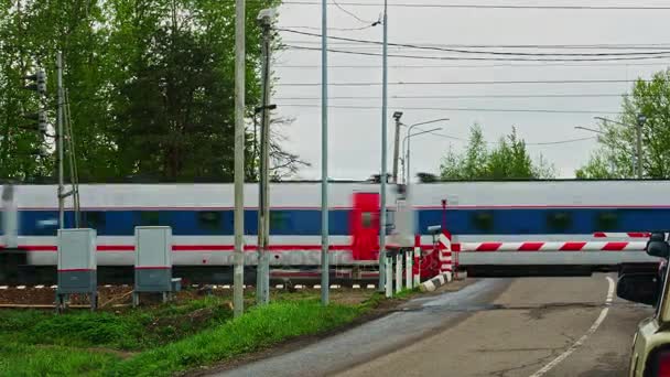 铁路过境直通车 — 图库视频影像