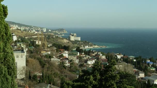 Vista panorámica de la ciudad — Vídeo de stock