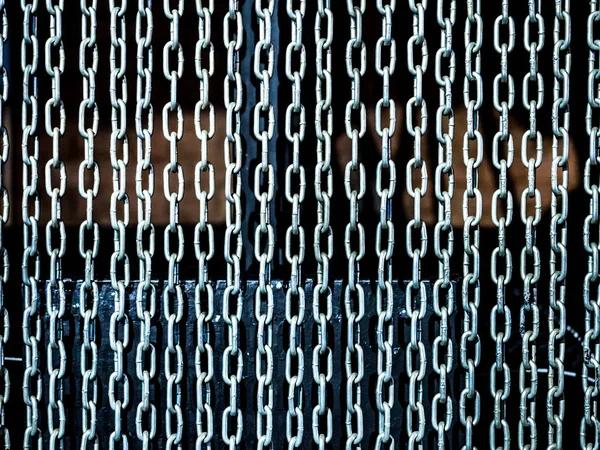 The pattern of chains silver — Stock Photo, Image