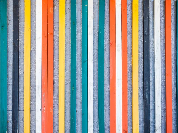 Fondo de valla de madera multicolor —  Fotos de Stock
