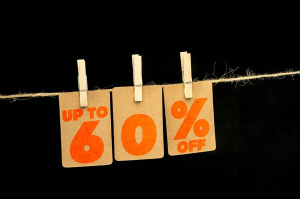 60 percent discount label — Stock Photo, Image