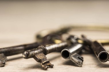 antika iskelet anahtar taşı