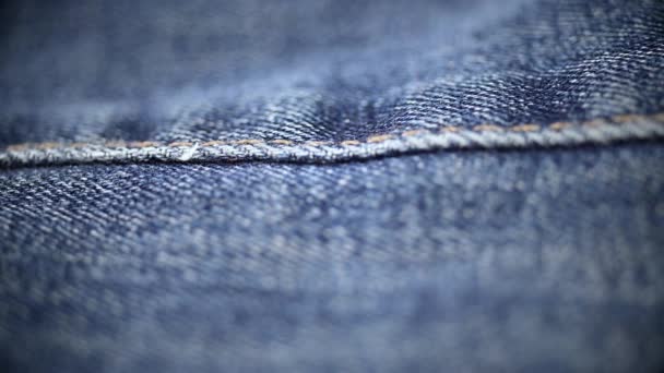 蓝色斜纹棉布牛仔裤 — 图库视频影像