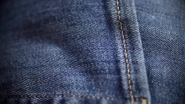 Blue denim jeans — Stock Video