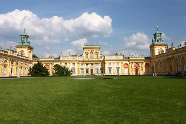 Varšava (Polsko)-palác ve Wilanw. — Stock fotografie