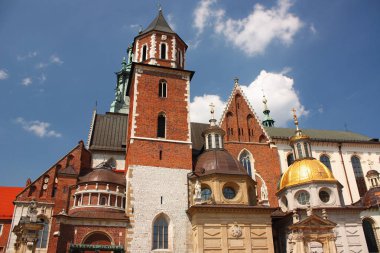 Krakow, Polonya - Wawel katedral eski başkenti.