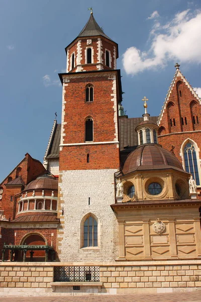 Krakow Lengyelország Wawel Katedrálist Egykori Fővárosa — Stock Fotó