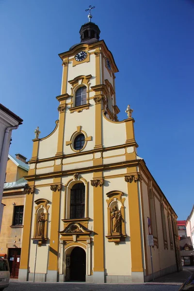 Kostel Svatého Kříže Těšíně Polsko Slezsko — Stock fotografie