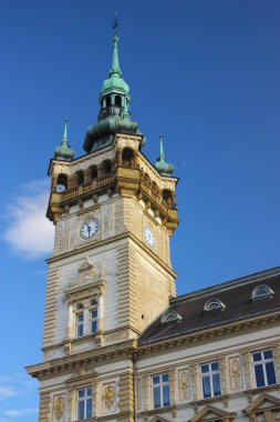 Tarihi neo-Rönesans town hall Bielsko-BIAA (Polonya, Silezya) 1897. / Aslında, BIAA şehir, Belediye Yatırım Bankası ve bir düzine diğer beyaz kurumları Belediyesi yanı sıra yetkilileri daire ev.