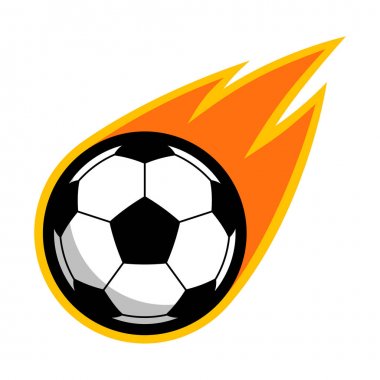 Futbol futbol hentbol spor kuyruklu yıldız yangın kuyruk logo Isola uçan