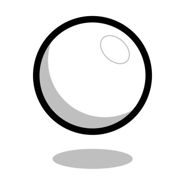 Lakros masası tenis topu logosu vektör çizgisi 3d simgesi