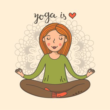 yoga lotus pozisyonu kadında.