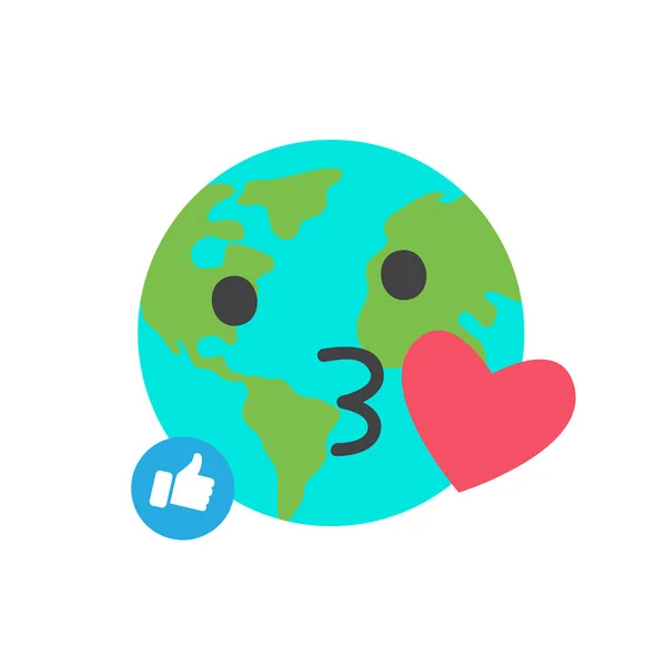 Emoji Día de la Tierra — Vector de stock