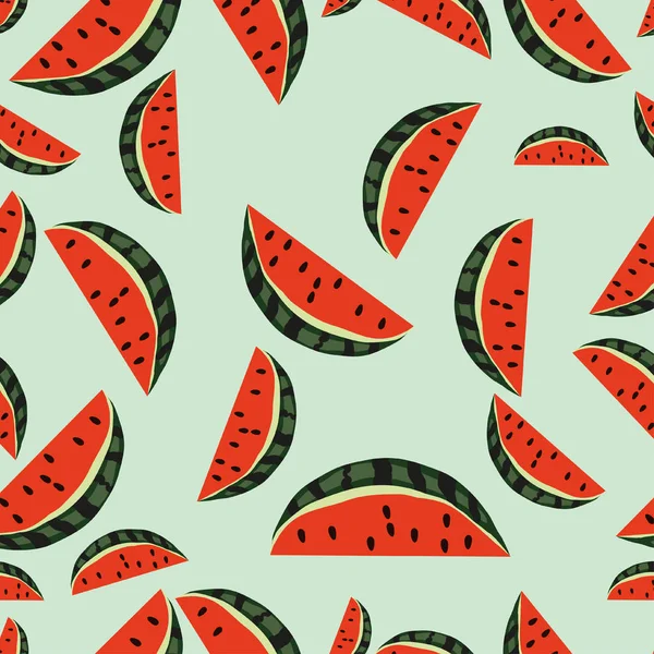 Muster mit Wassermelone — Stockvektor