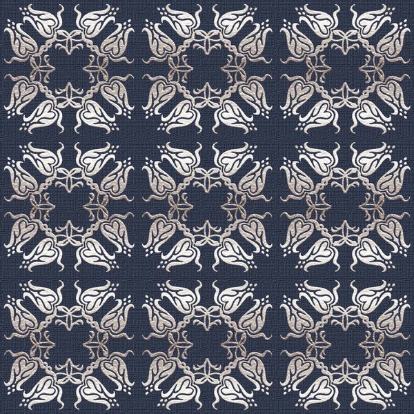 Floral damask seamless pattern — Stock Photo, Image