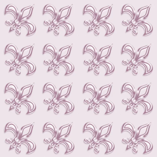 Fleur de Lis motif rose royal — Photo