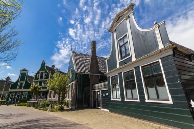 Traditional Dutch windmills at Zaanse Schans, Amsterdam