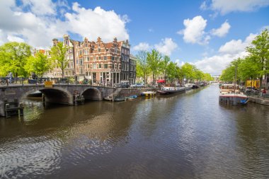 Hollanda'nın başkenti Amsterdam Kanallar