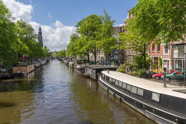 Canals of Amsterdam capital city of the Netherlands — Stock Photo, Image