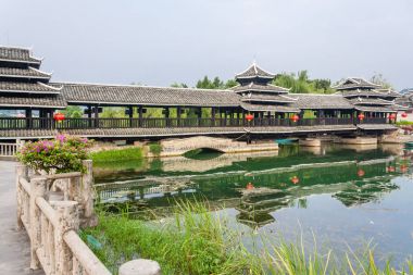 Doğal park Shiwai Taoyuan, Guilin, Çin