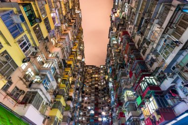 Hong Kong konut eski multi renk Mimarlık Emlak Çin