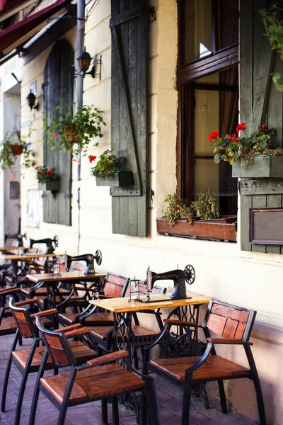 Tablolar ve çiçekler ile windows üzerinde dikiş makineleri