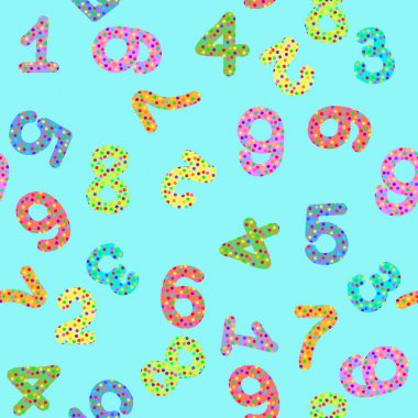 Dikişsiz desen wiith basamak ile mavi bir arka plan üzerinde çiçekler