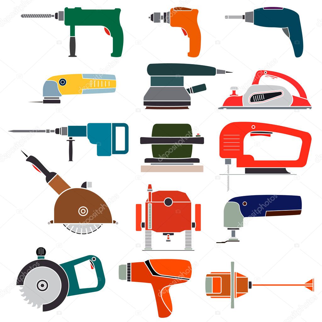 Set electric power tools.