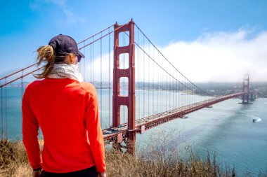  San Francisco 'daki Golden Gate Köprüsü, Kaliforniya, ABD 
