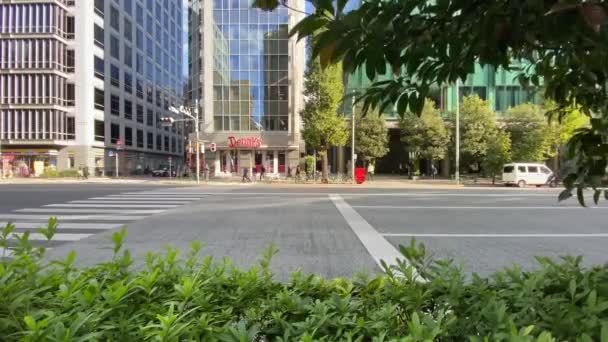 日本东京- 2019年11月：无车无人的安静街道 — 图库视频影像
