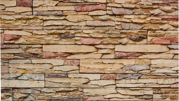 Alvenaria Parede Feita Pedra Decorativa — Fotografia de Stock