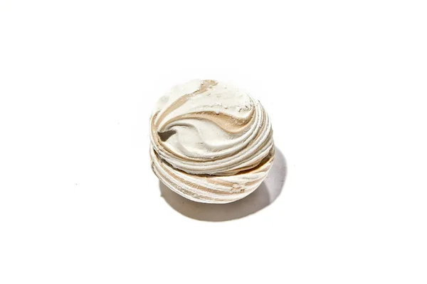 Marshmallows Uno Sfondo Bianco Immagine Stock