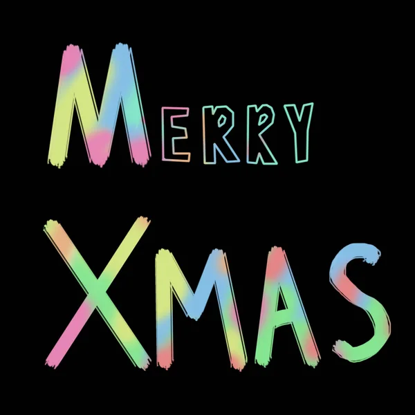 Mutlu Noeller, xmas el yazısıyla yazılmış yazı, logo, afiş, Etiketler, kartpostallar, Davetiyeler, parmak, posterler, web, sunum için koyu renk arka plan ile hat ile rozet. 