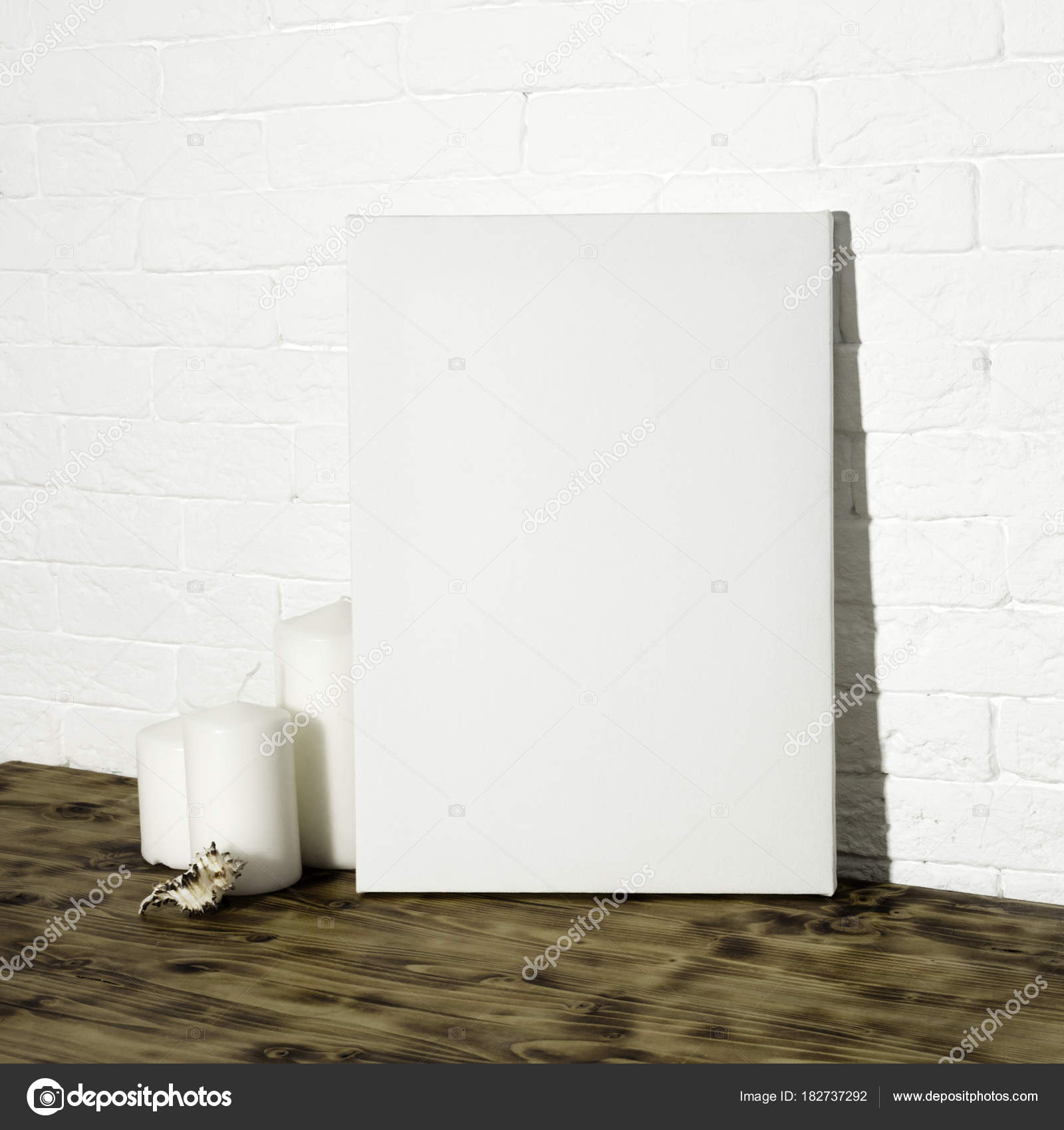 Download Mock Poster Table Blank Canvas Design Stock Photo C Mkhamidulina 182737292 Yellowimages Mockups