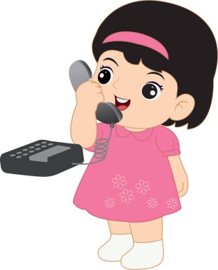 Vektör telefon çocuk