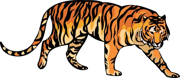 Kunstdesign Malaysia-Tiger — Stockvektor