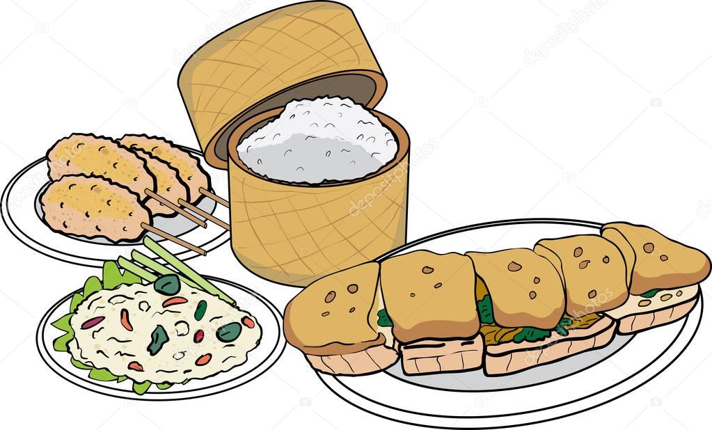 13+ Myanmar Traditional Food Cartoon Gif