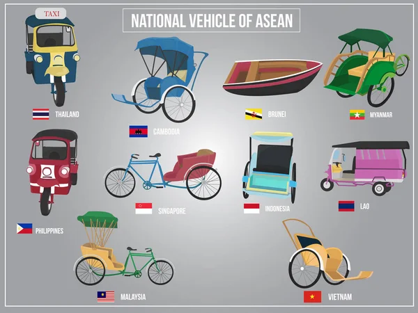 Vectorillustratie van nationale voertuig van Aec — Stockvector